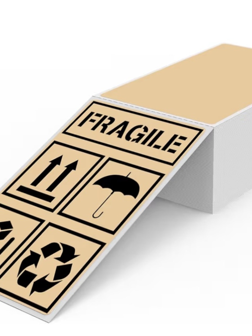 100 Custom 3” x 5” stickers colors: yellow, red, orange, tan, purple - Picture 3 of 6